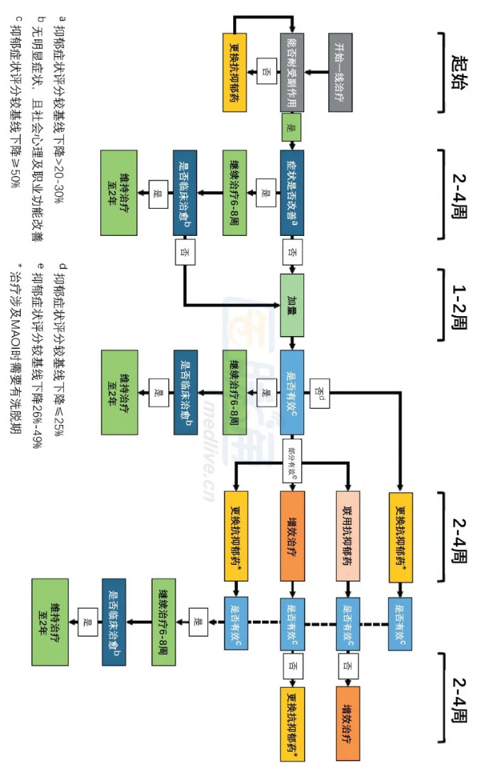 基础：抗抑郁药治疗简明流程图 | 专家视角